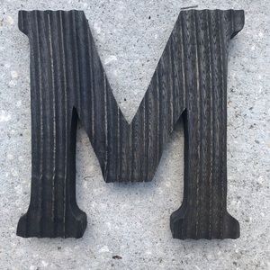 Letter ‘M’ Decorative Shelf Sitter